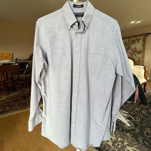 Stafford Blue Heathered Long sleeve button up shirt